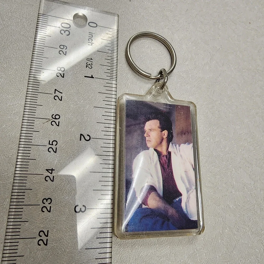 Vintage Sammy Kershaw Key Ring Name & Color Photo Key Chain